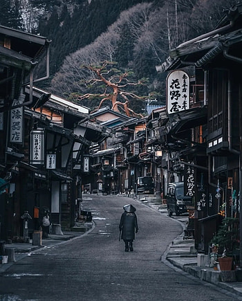 Japan, mountain, road_surface HD phone wallpaper