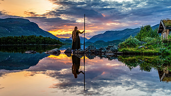 landscape, sunset HD wallpaper