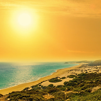 Golden Sand Beach, Cyprus HD phone wallpaper