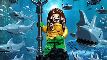 Aquaman Movie Lego, aquaman, logo, superheroes HD wallpaper