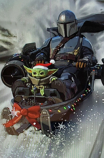 Christmas Mandalorian, personal protective equipment, sports gear, star wars HD phone wallpaper