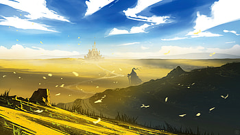 Castle In Desert , castle, artist, artwork, digital-art, artstation HD wallpaper
