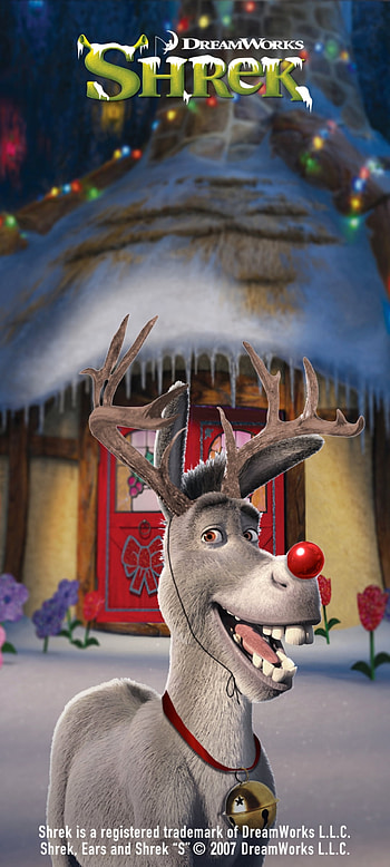 Shrek christmas fun, deer, graph, merry christmas, movie, cartoon, festival HD phone wallpaper