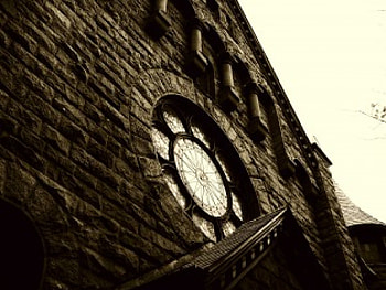 The Facade, rosary, outside, window, stone, church, facade HD wallpaper