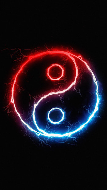 Yin Yang, symbol, art, china, sign, logo, believe HD phone wallpaper
