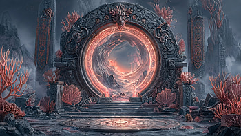 Fantasy Portal, Archway, Magic, Ruin HD wallpaper