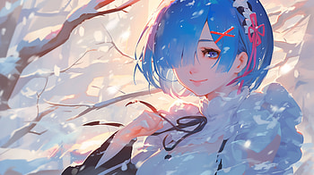 Winter Serenity: Rem from Re:Zero, Anime, Re:Zero - Starting Life in Another World, Rem (Re:ZERO) HD wallpaper