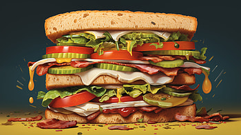 Delicious Panini for Foodies, panini, sandwich, food, bacon, vegetable HD wallpaper