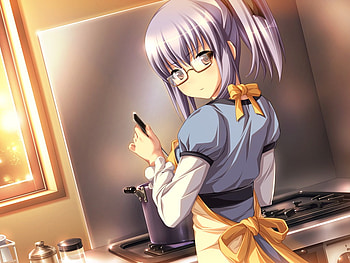 Sexy Girl, anime, apron, hot, cute, girl HD wallpaper