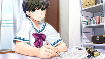 Anime, Girl, Notebook, Pen, Brunette, Ino, Sister Scheme 2 HD wallpaper