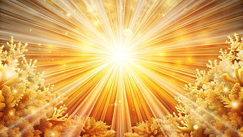 Sunburst, sun, Abstract, nature, sunset HD wallpaper