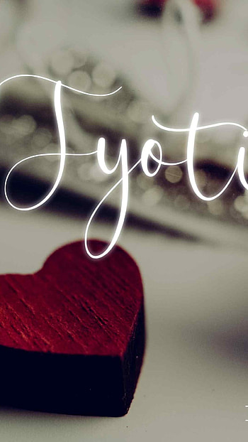 J Name, Heart, Love, jyoti HD phone wallpaper