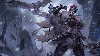 Quinn LoL Woad Scout Splash Art, video game, League Of Legends, Quinn (League Of Legends) HD wallpaper