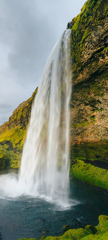 Seljalandsfoss: Vertical Iceland Waterfall, nature HD phone wallpaper