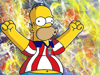 Homer Chivas fan, soccer, homer, sports HD wallpaper