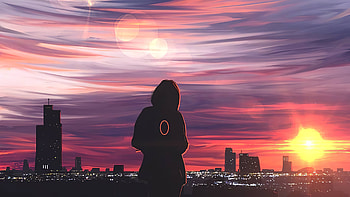 Loving Person Silhouette , artist, artwork, digital-art, alone HD wallpaper