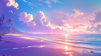 Tranquil Sunset: Beach of Sandy Shores and Ocean Waves, sunset, sandy beach, beach, ocean, landscape HD wallpaper