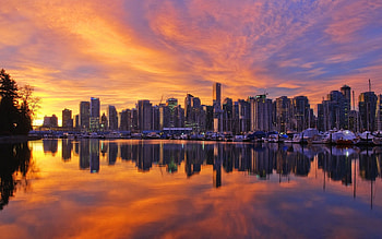 Vancouver Skyline, Breath-taking views, High-definition , Best collection HD wallpaper