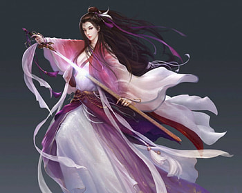 Fantasy Girl, sword, fantasy, art, woman HD wallpaper