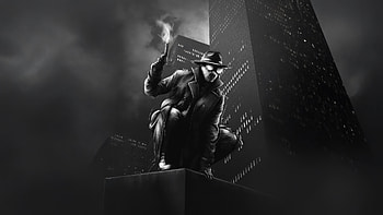 Spider Noir Tv Series, spider-noir, spiderman, superheroes, tv-series, amazon-prime-video, nicolas-cage, tv-shows, artwork, art, digital-art, monochrome, black-and-white HD wallpaper