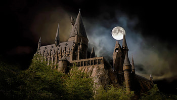 Castle, Hogwarts HD wallpaper