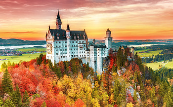 Neuschwanstein-Castle, season, Germany, Castle, Neuschwanstein HD wallpaper