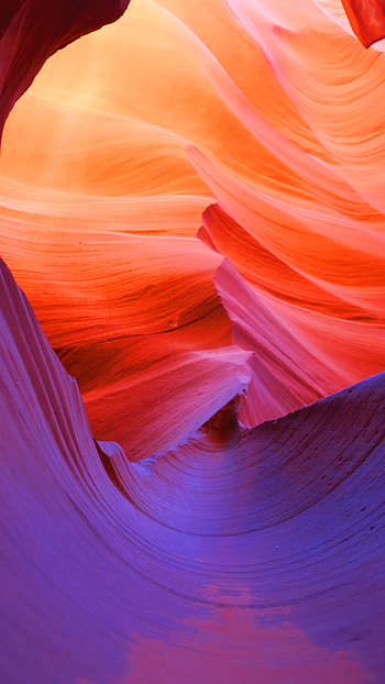 Nature, Canyon, Rock, Surface, Wavy, Cave HD phone wallpaper