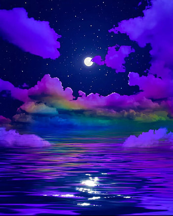 Moon Night, cloud, sky HD phone wallpaper