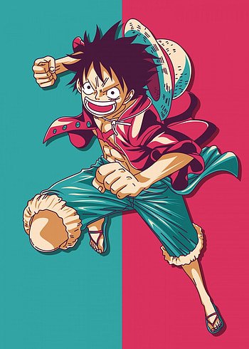monkey d luffy' Poster by Introv Art. Displate. Manga anime one piece, Monkey d luffy, One piece luffy, Luffy Chibi HD phone wallpaper