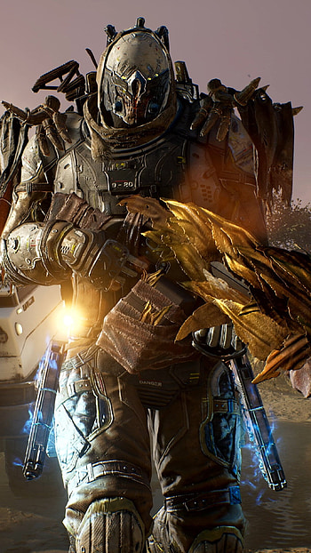 Outriders legendary weapons, outriders, game, legendary, weapons HD phone wallpaper