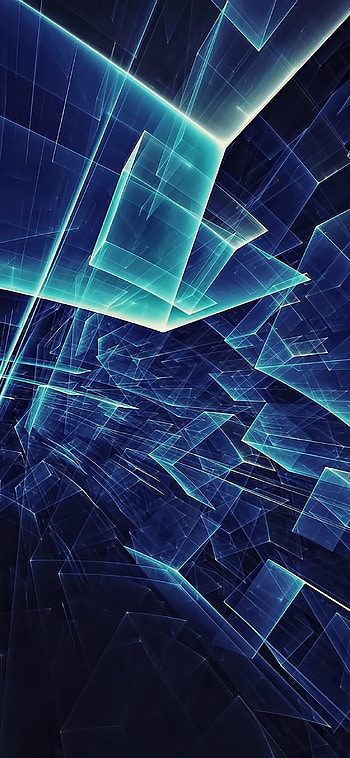 Abstract geometry, Glass effect, Modern aesthetic, Digital artwork HD phone wallpaper