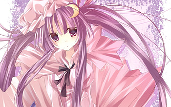 Touhou, TwinTails, Amazing, Manga, Knowledge, Cute, Smile, Beautiful, Dress, Gorgeous, Happy, Patchouli, Ribbon, Long Dress, Playful, Emotional, Hat, Anime Girl, Bow, Purple Hair, Lovely, Twin Tails, Awesome, Anime, Pretty, Purple, Fun, Sweet, Purple Eyes, Sexy, Long Hair HD wallpaper
