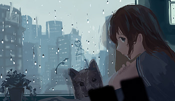 Anime Girl, ANime, girl, CG, art HD wallpaper