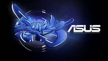 ... Background Ultra . asus, company, logo, graffiti, black, blue HD wallpaper