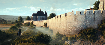 Kingdom Come: Deliverance II — Castle Wall, video game, Kingdom Come: Deliverance II, castle wall, gaming environment HD wallpaper