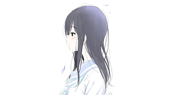 Simple, artwork, anime girl, original HD wallpaper