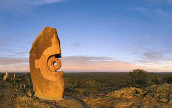 Nature, Rock, Stone, Figure, Sign, Symbol, Target HD wallpaper
