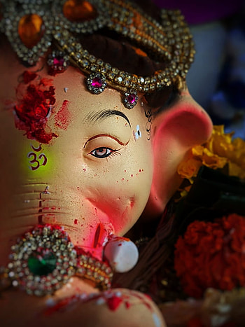 Ganpati, eye, ganpati bapa HD phone wallpaper