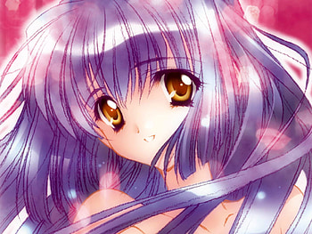 Sympathy, blue, anime, other, face, girls, hair HD wallpaper