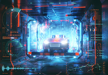 Audi, 3D, Car, Robot, Energy HD wallpaper