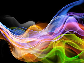 Colorful smoke, waves, abstraction HD wallpaper