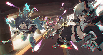 Tags: Anime, Ladic, Mecha Musume, Dynamic, Original HD wallpaper