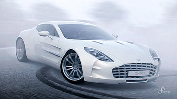 Sports, Aston Martin, Cars, Sports Car, Side View, Drift, Aston Martin One 77 HD wallpaper
