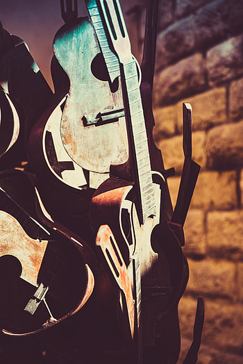 Music, Wood, Wooden, Guitar, Musical Instrument HD phone wallpaper