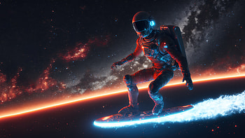 digital, Stars, space, galaxy, astronaut HD wallpaper