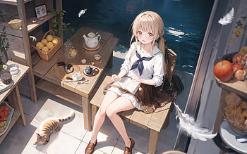 Mahiru Shiina, AI Art, Mahiru Shiina, Anime, The Angel Next Door Spoils Me Rotten HD wallpaper
