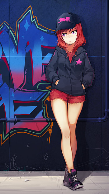 Street Maki — Love Live! | Graffiti Maki | Urban Maki, Anime, Love Live! HD phone wallpaper