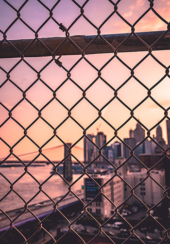 Cities, City, Blur, Smooth, Grid, Fence HD phone wallpaper