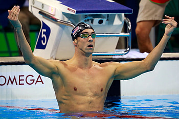 Michael Phelps, Message delivered, New York Times article, Record-breaking achievements HD wallpaper
