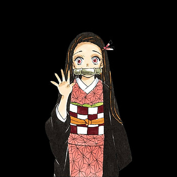 Nezuko, zenitsu, inosuke, demon slayer, tanjiro, kimetsu no yaiba, manga, led, anime, dark background HD phone wallpaper